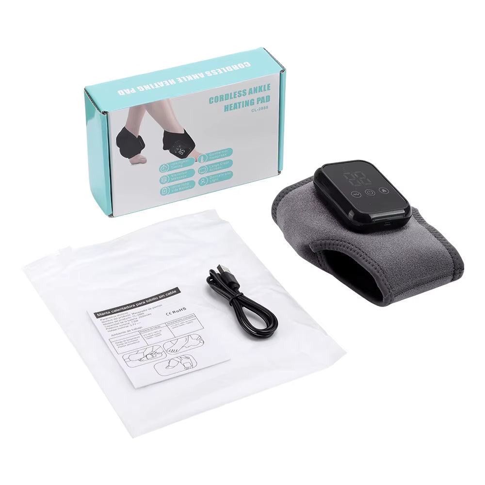 Revitalize Your Feet with the Electric Ankle Heating Massage Hot Compress - 3 Levels of Comfort and Relaxation