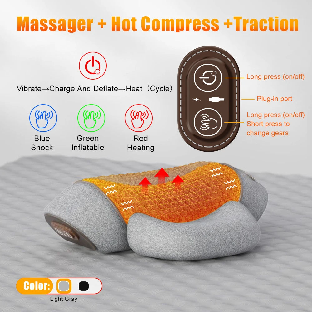 Ultimate Electric Neck Massager with Hot Compress & Vibration - Your Perfect Relaxation Companion!