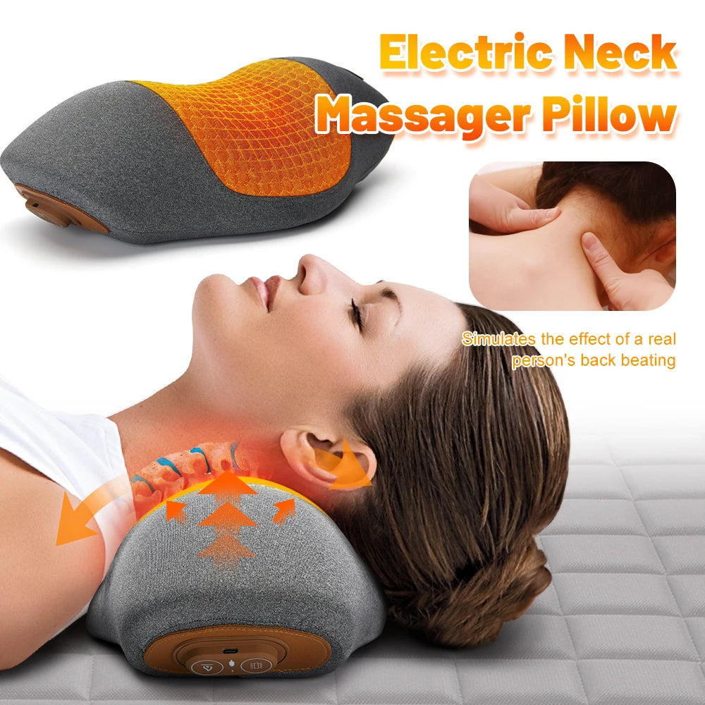 Ultimate Electric Neck Massager with Hot Compress & Vibration - Your Perfect Relaxation Companion!