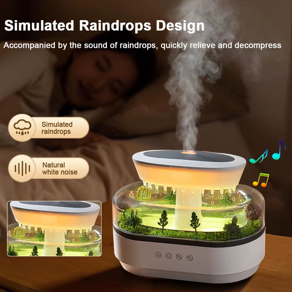 Aroma Humidifier and Essential Oil Diffuser with Colorful Lighting and White Noise Functionality for Home Use